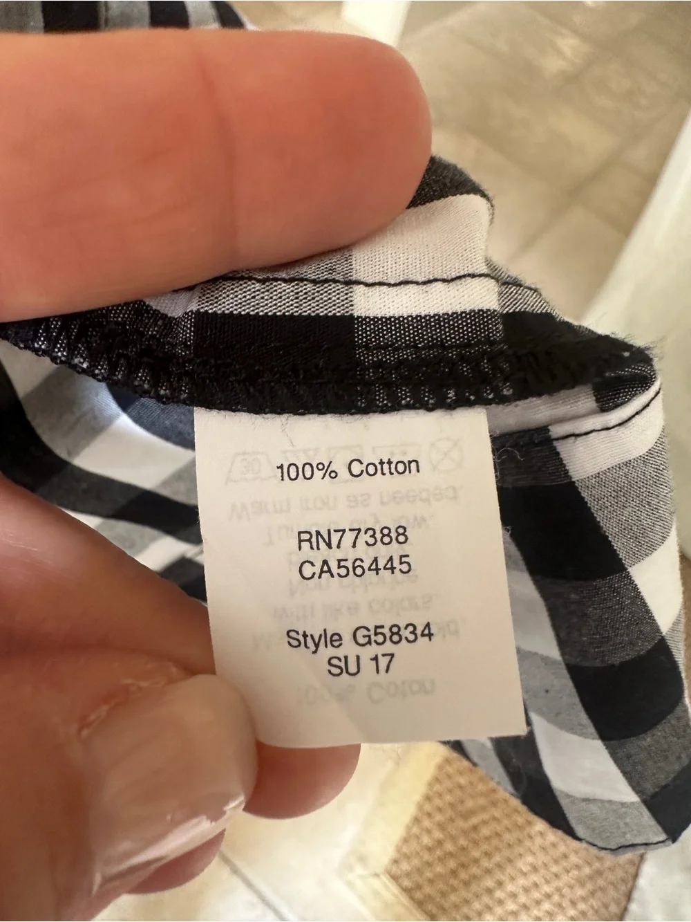 J. Crew Black and White Gingham Midi Shirt Dress - Picture 5 of 10